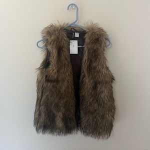 H&M Fur Vest NWT